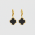 Flower Titanium Steel 18K Plated Earrings