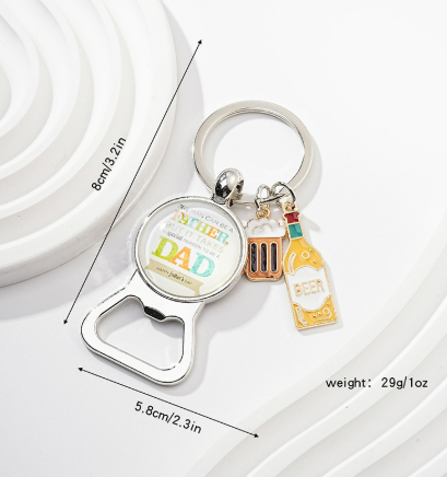 Bottle Opener Father's Day Keychain