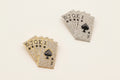 Rhinestone Poker Straight Flush Brooch