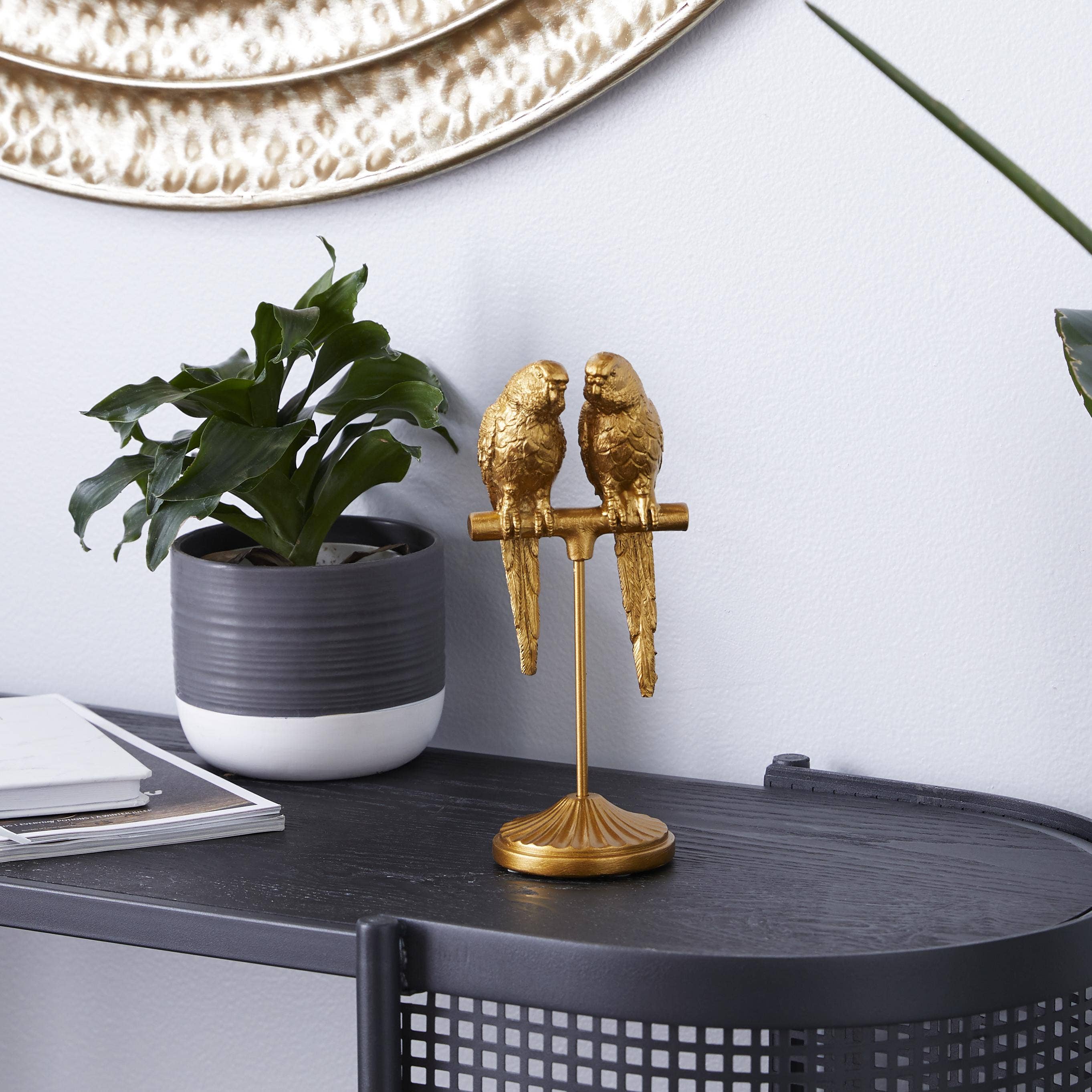 Coastal Gold Parakeet Sculpture Regular