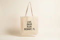Large Tote Bag | Live. Shop. Play. DeBary, FL