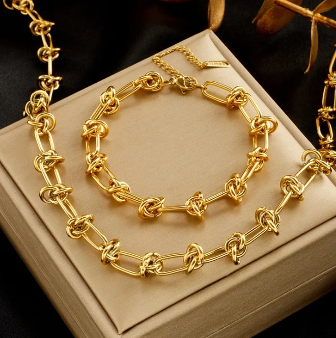 Gold Cross Chain Necklace