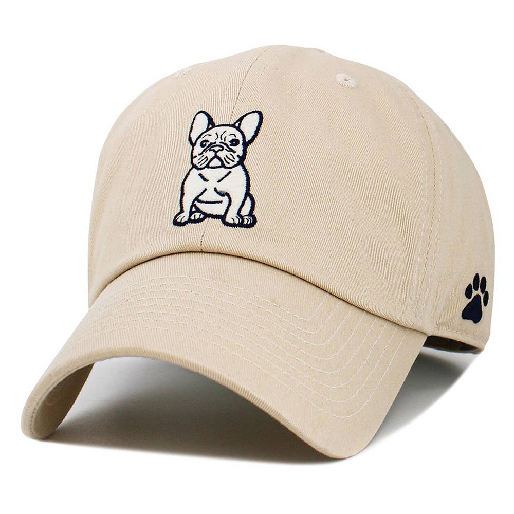 French Bulldog Embroidered Baseball Cap