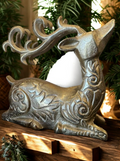 Gold Sitting Deer