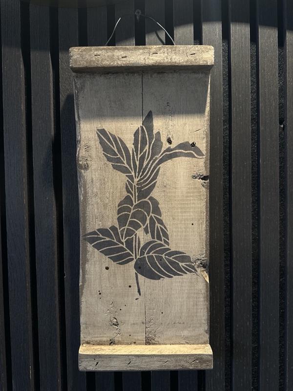 Rustic Wooden Plant Prints
