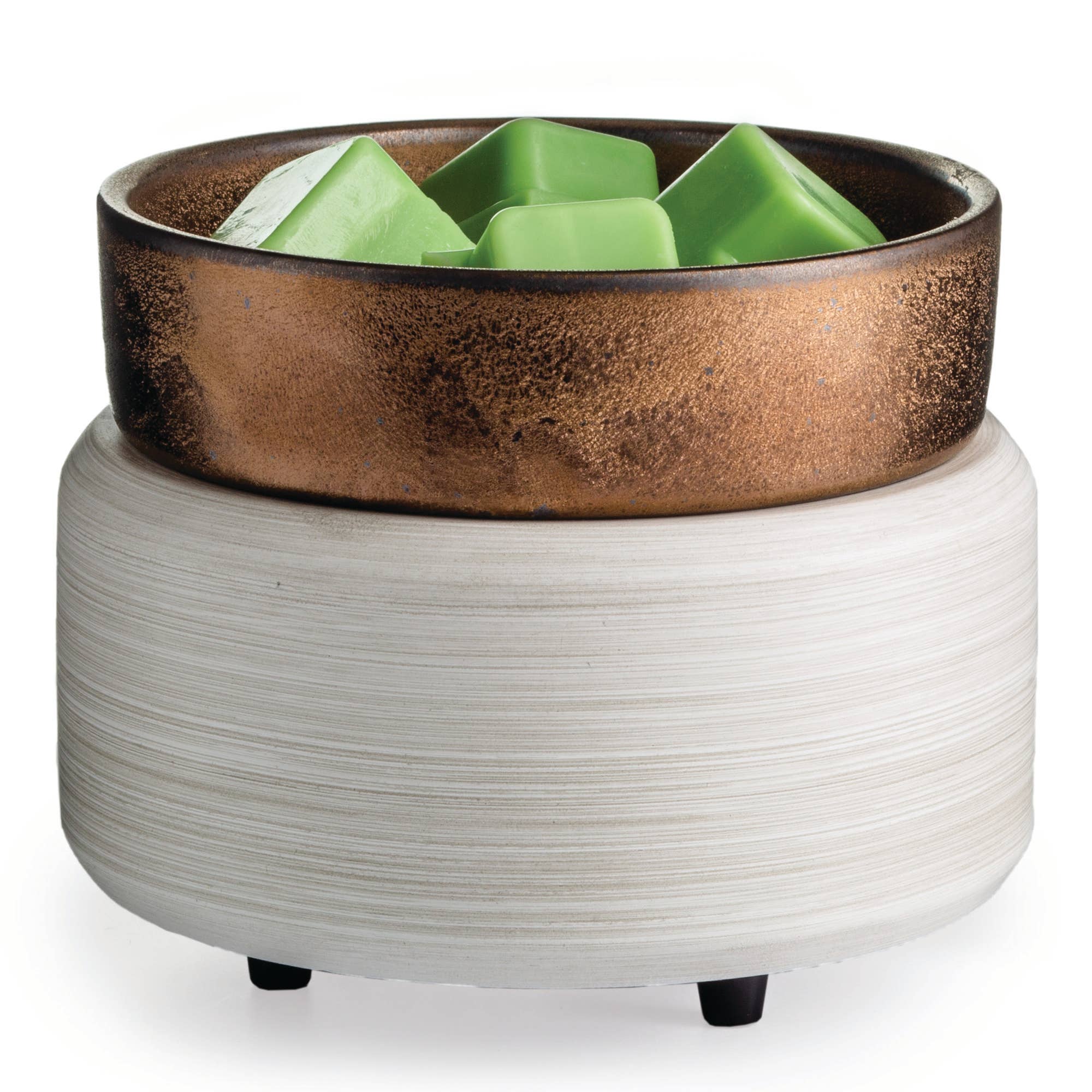 2-in-1 Fragrance Warmer | Whitewashed Bronze
