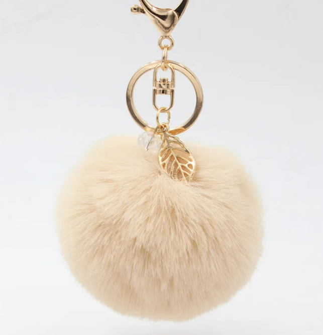 Plush Round Bag Charm