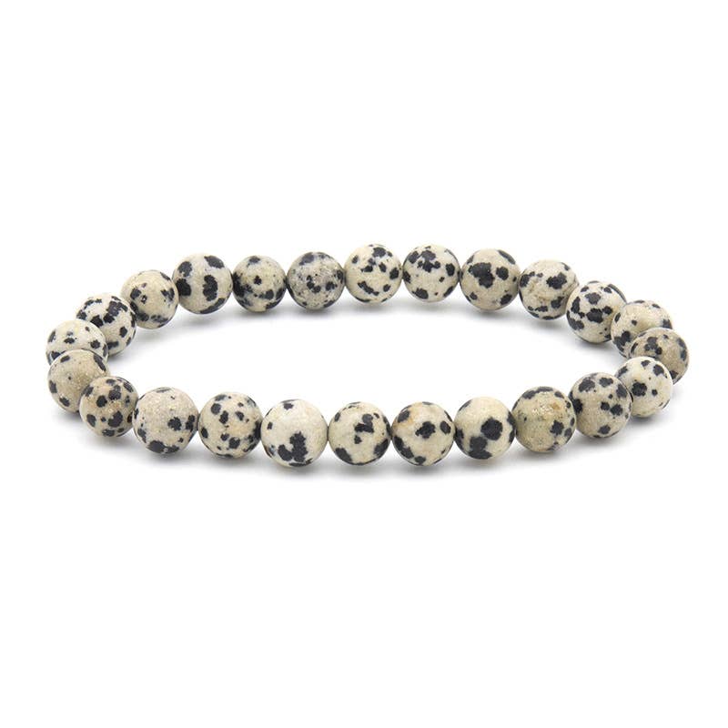 Spot stone 8MM Elastic Natural Stone Bracelet
