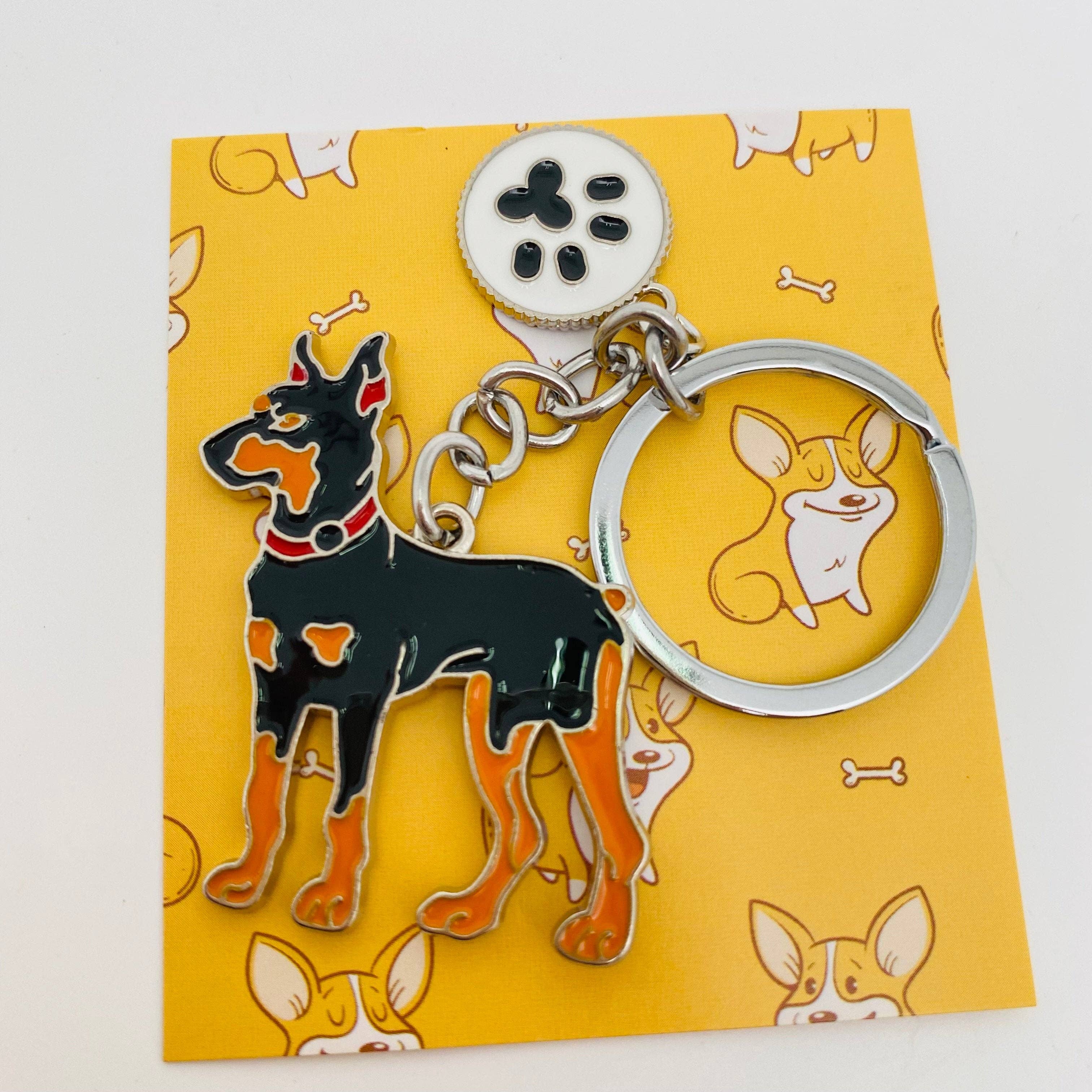 Doberman Keychain