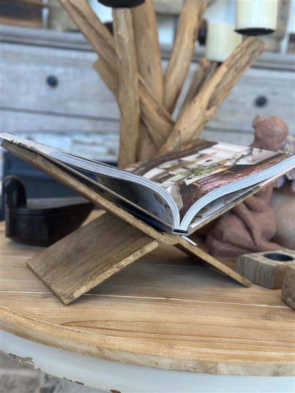 Natural Wood Magazine Holder | 15"