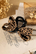Leopard Bow Hair Claw Clip