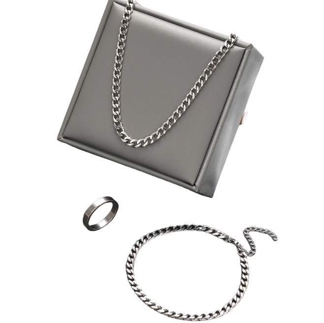 Hip-Hop Stainless Steel Men's Set