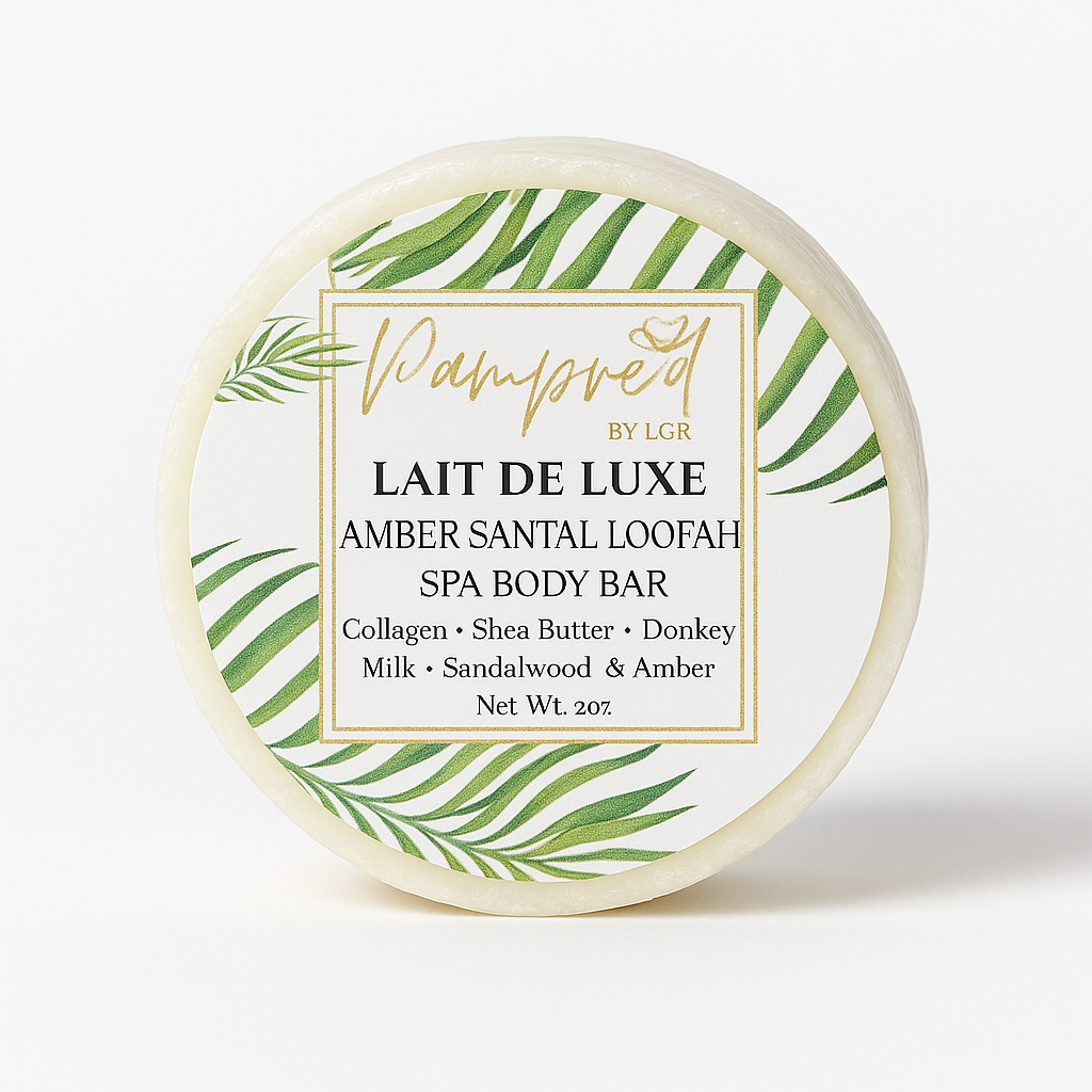 Pampre'd | LAIT DE LUXXE Luxury Donkey Milk Body Bar w/ Loofah