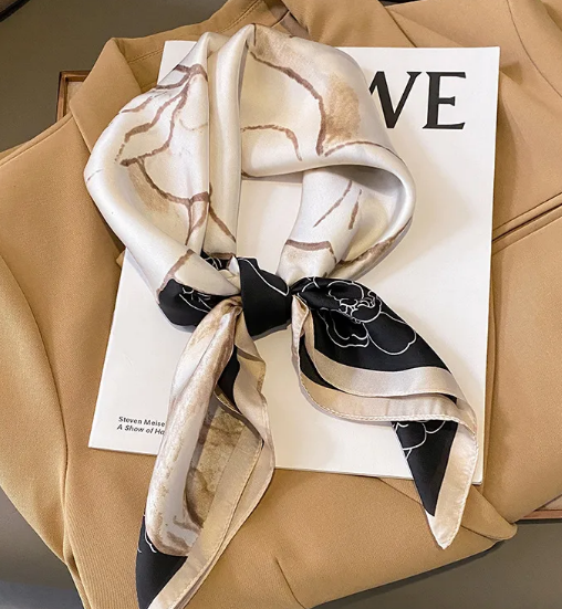 Satin Printed Silk Scarfs