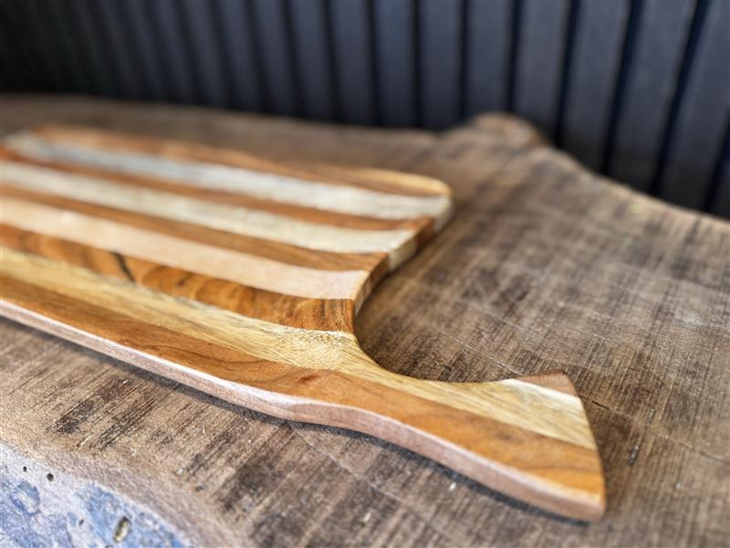 Mixed Wood Serving Tray | 17.7