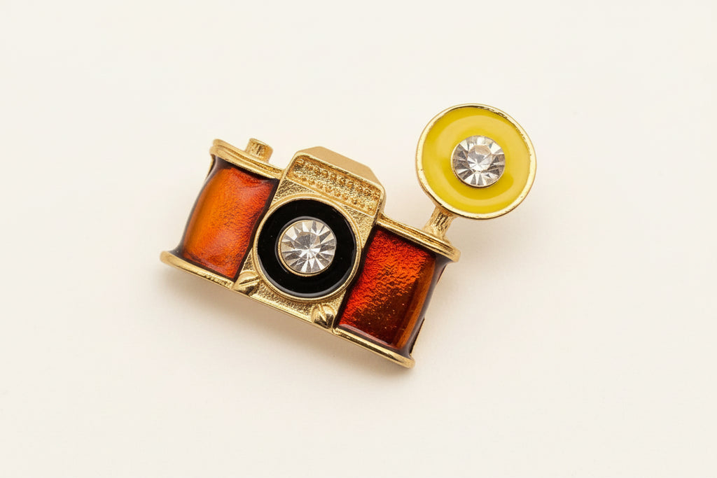 Vintage Camera Brooch