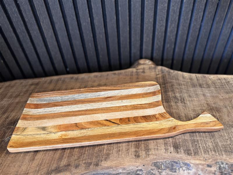 Mixed Wood Serving Tray | 17.7