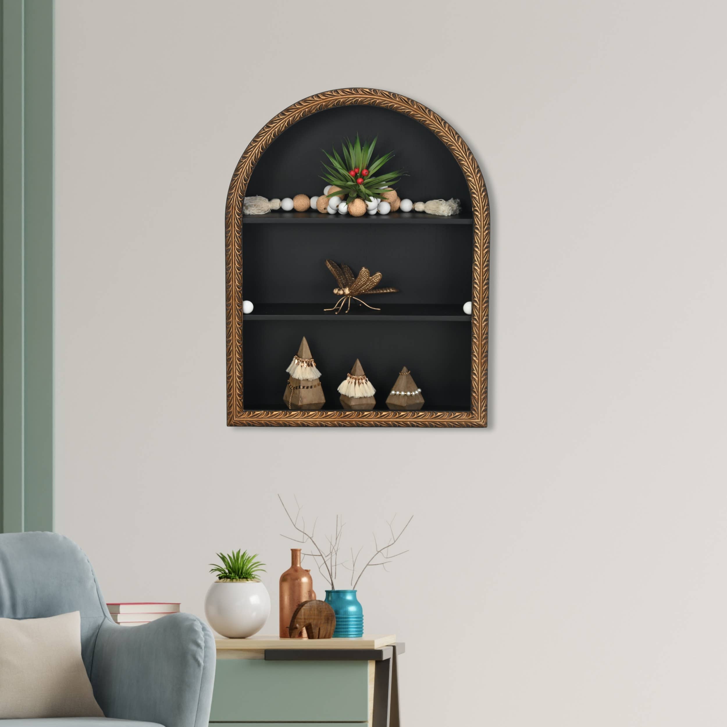 Verdor Golden Dragonfly Cast Iron Decor