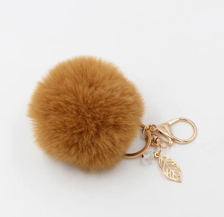 Plush Round Bag Charm