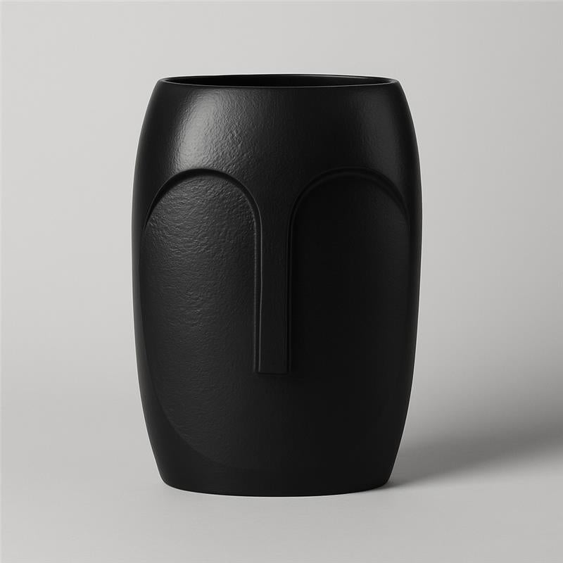 Face Vase | Matte Black