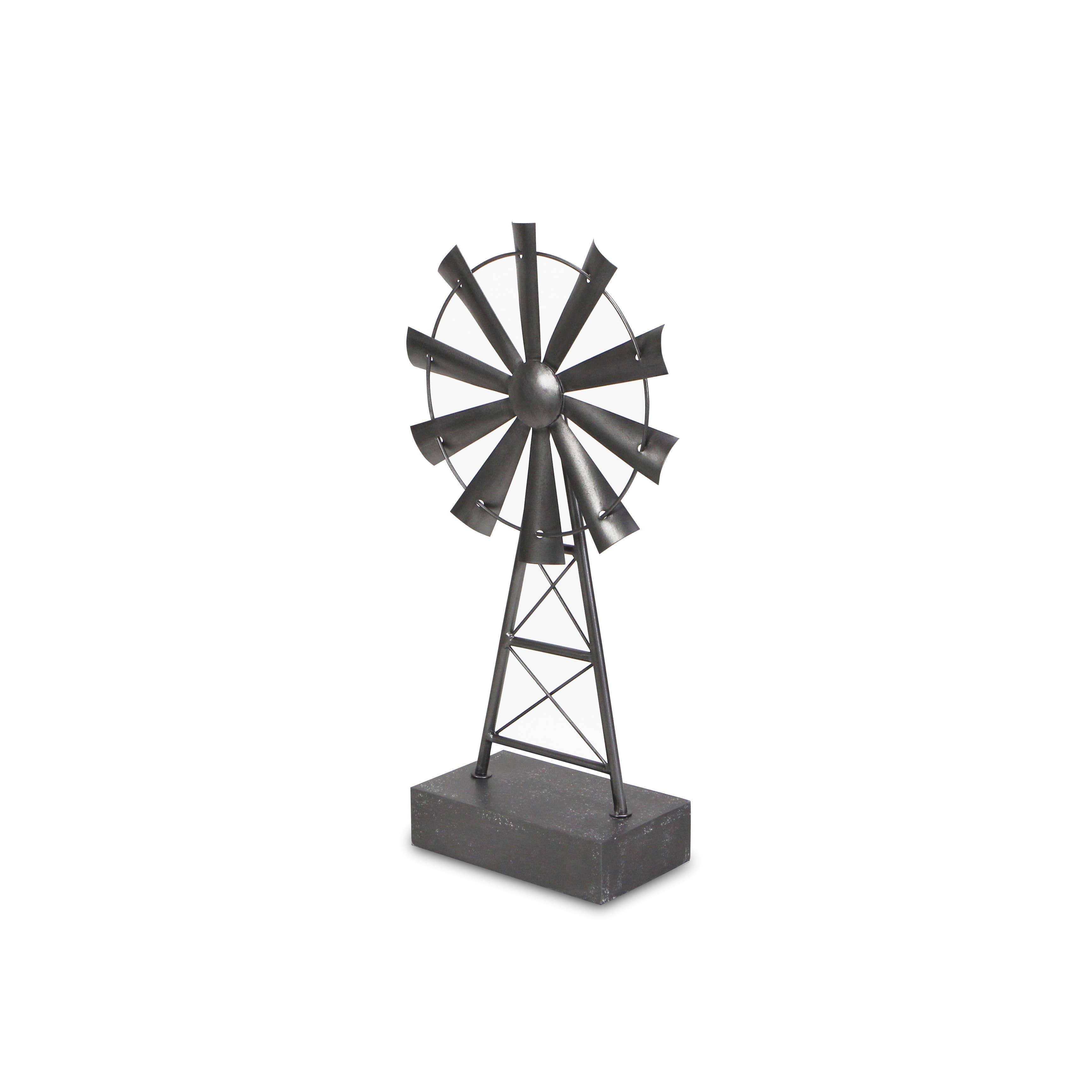 Fulvio Metal Windmill Table Decor Regular