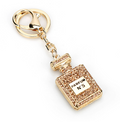 Fashion Rhinestone Perfume Bottle Keychain