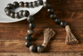 Black Beaded Strand