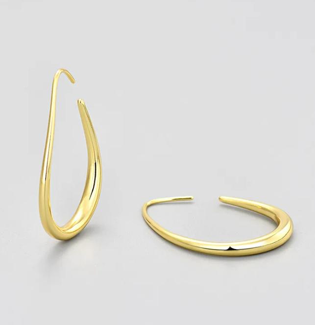 Exaggerated Circle Drop Earrings
