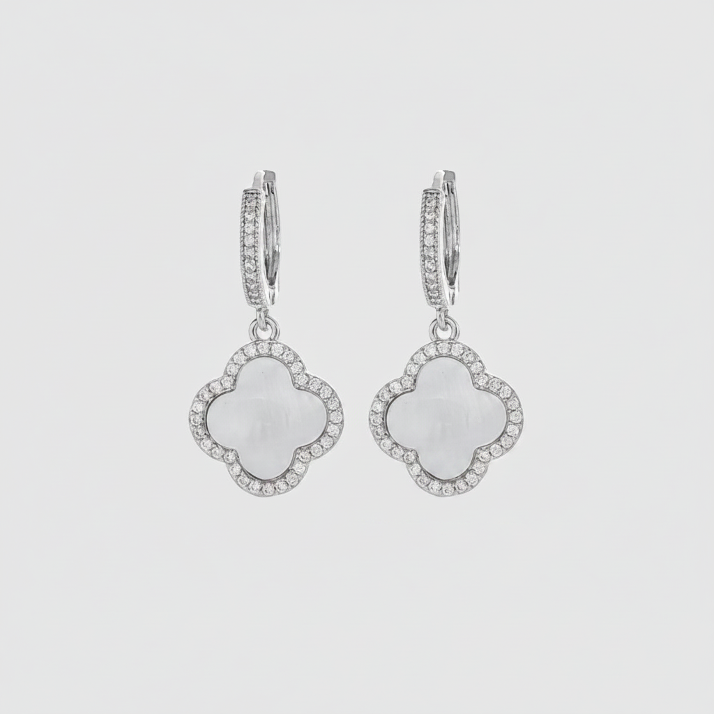 Flower Titanium Steel 18K Plated Earrings