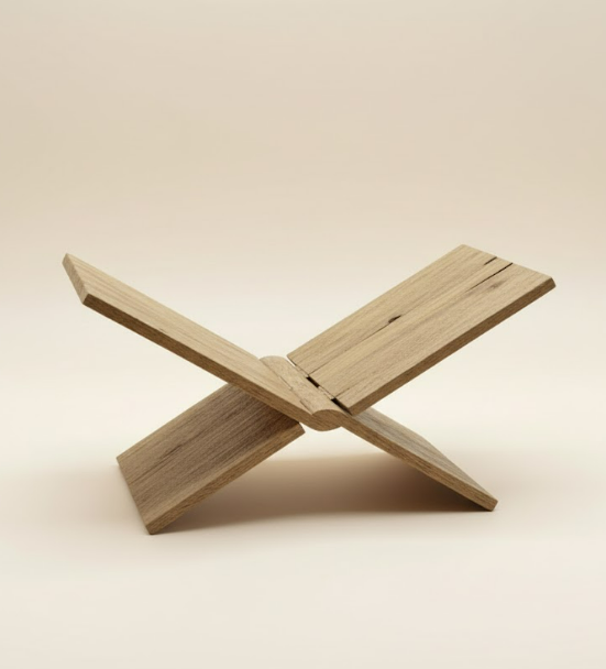 Natural Wood Magazine Holder | 15"