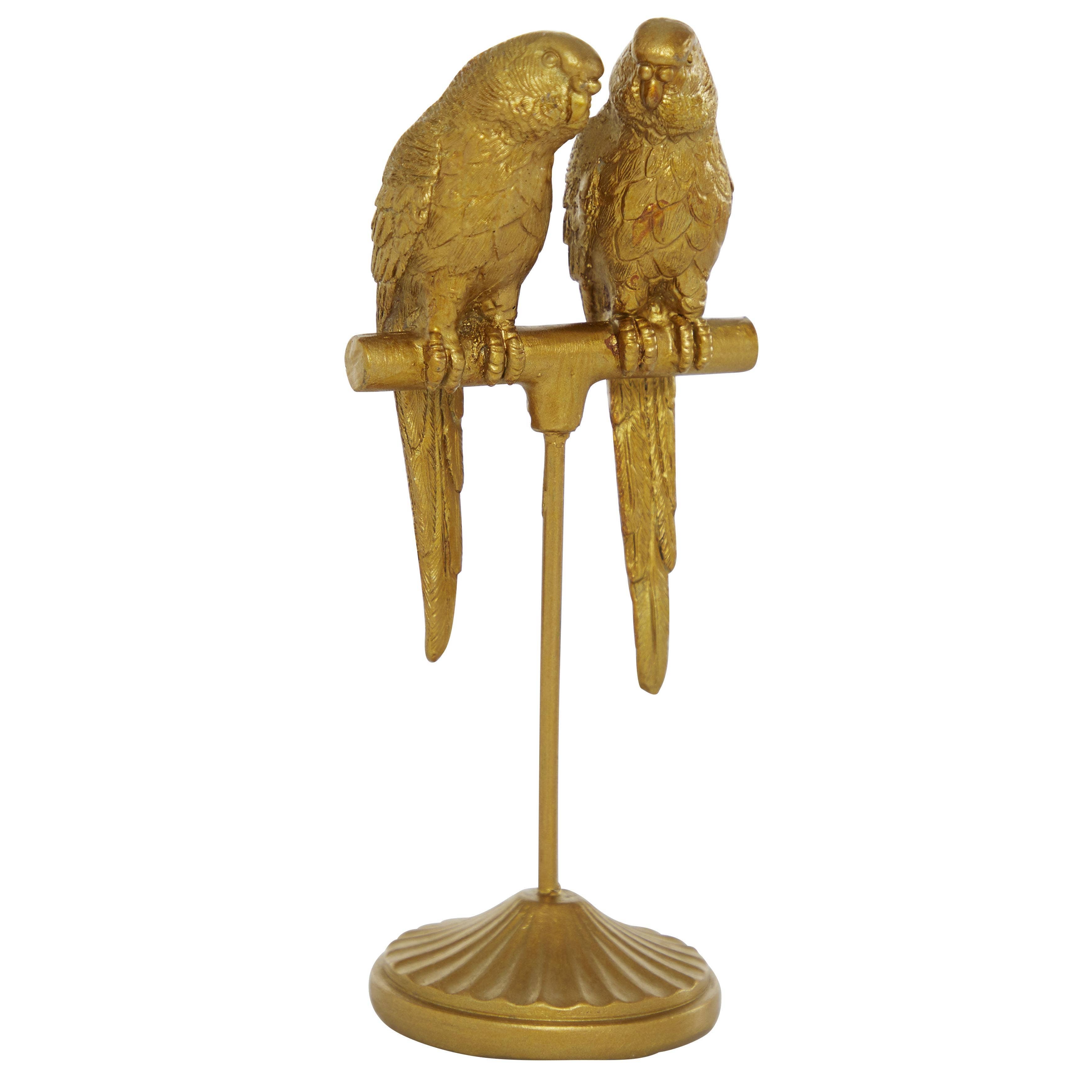 Coastal Gold Parakeet Sculpture