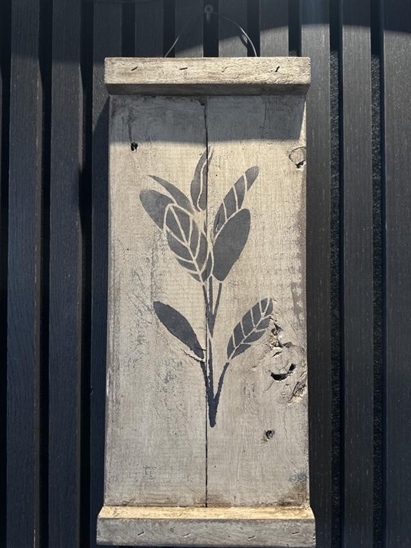 Rustic Wooden Plant Prints