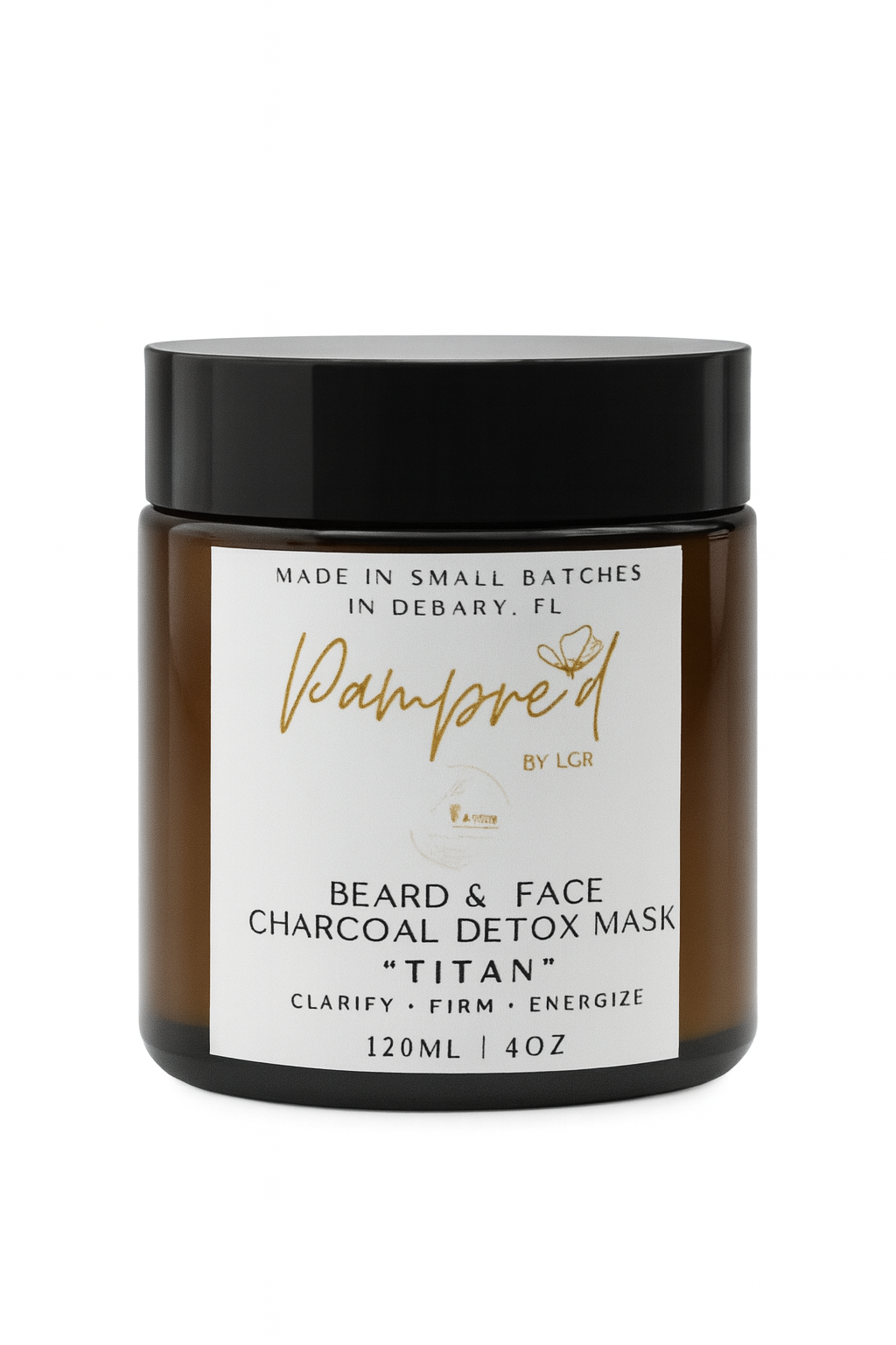 Pampre'd Beard & Face Charcoal Detox Mask "Titan"