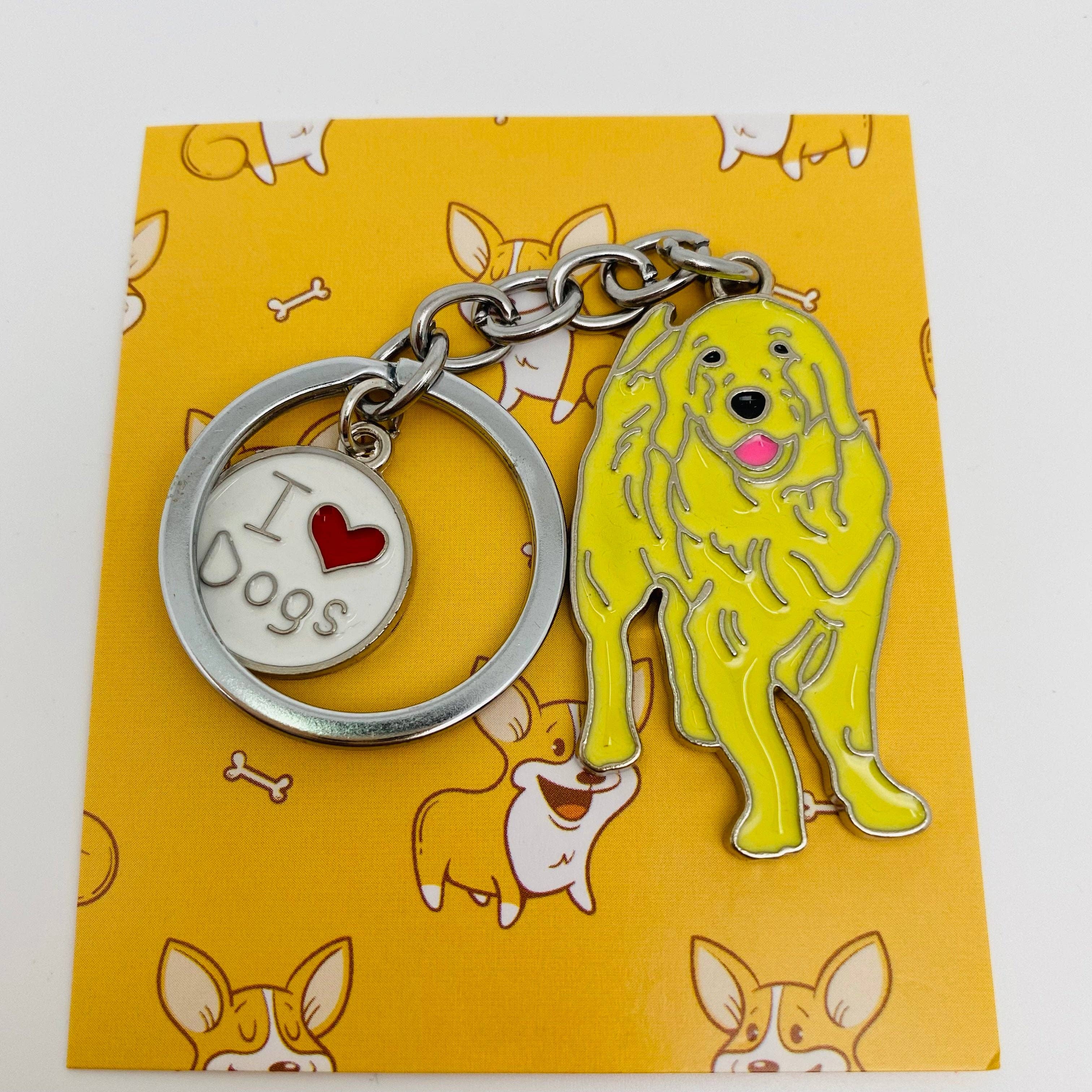 Golden Retriever Keychain