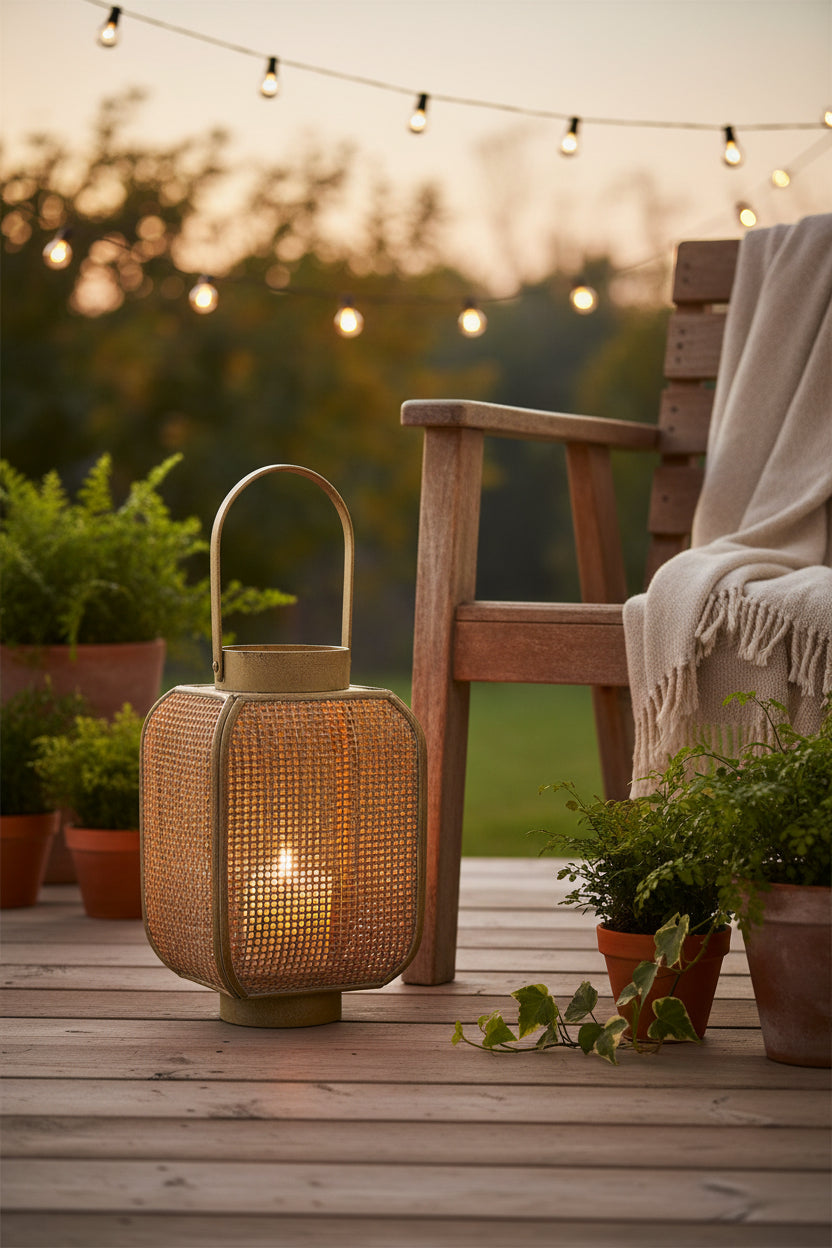 Small Rattan Lantern