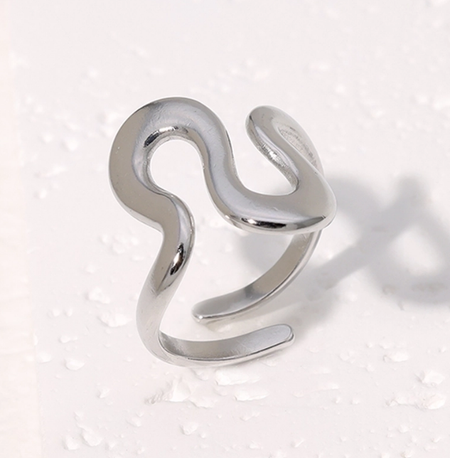 Open Wavy Ring