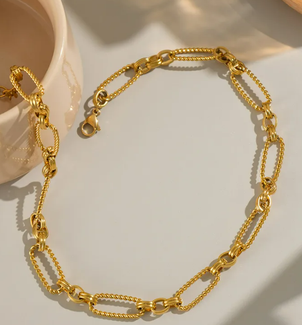 Streetwear Inspired Gold Chain Choker