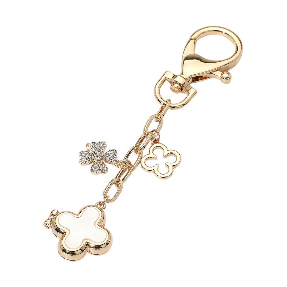 Clover Charm Drop Keychain & Bag Charm