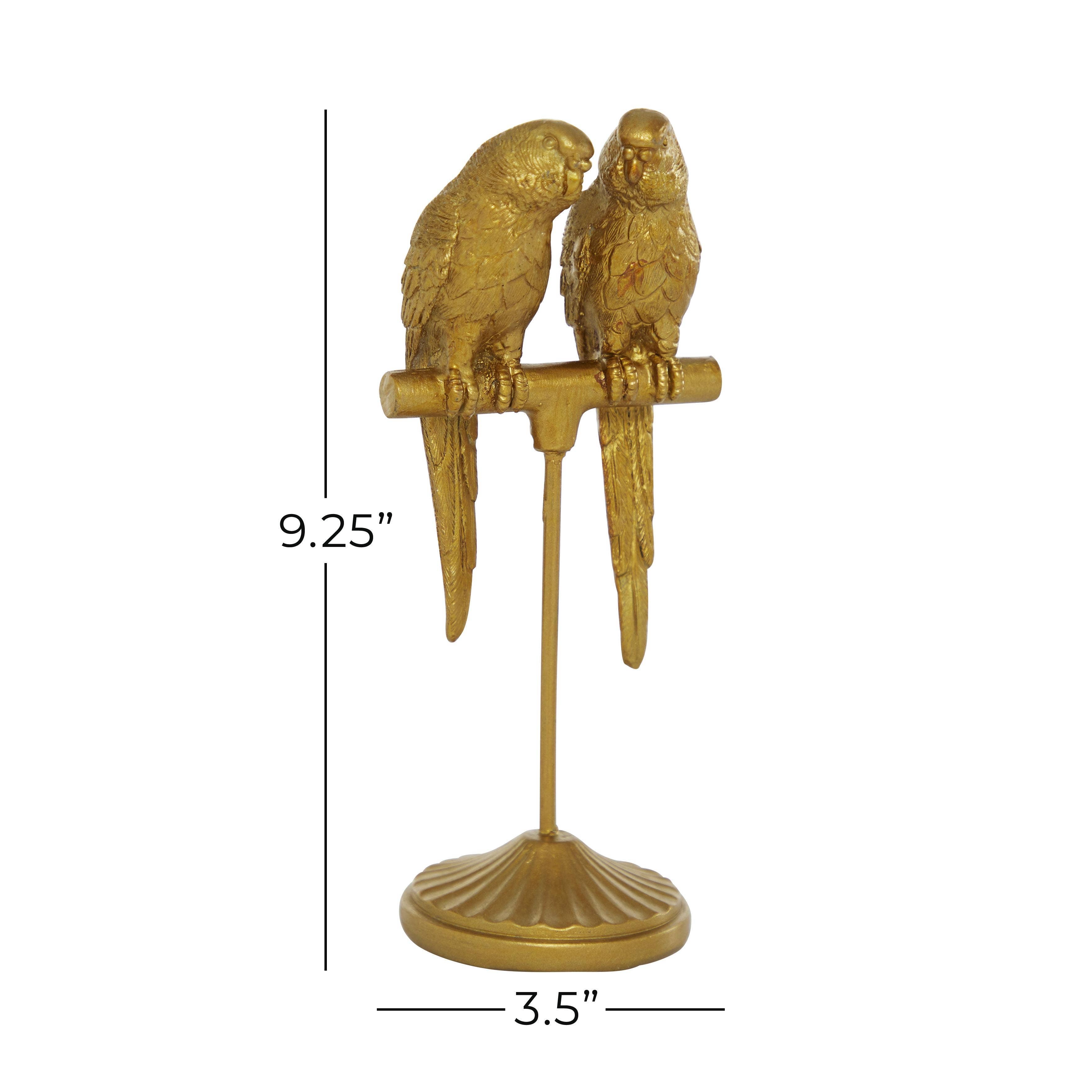 Coastal Gold Parakeet Sculpture Regular