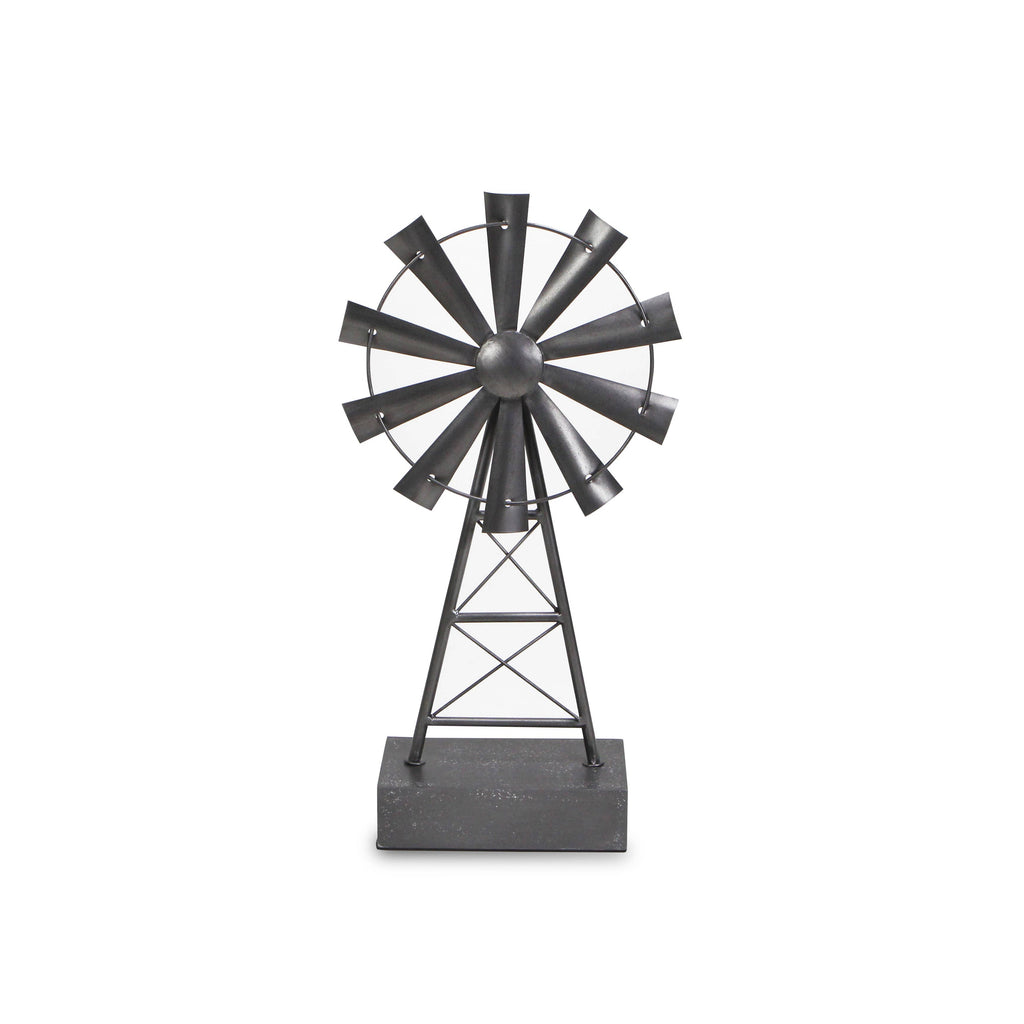 Fulvio Metal Windmill Table Decor Regular