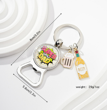 Bottle Opener Father's Day Keychain