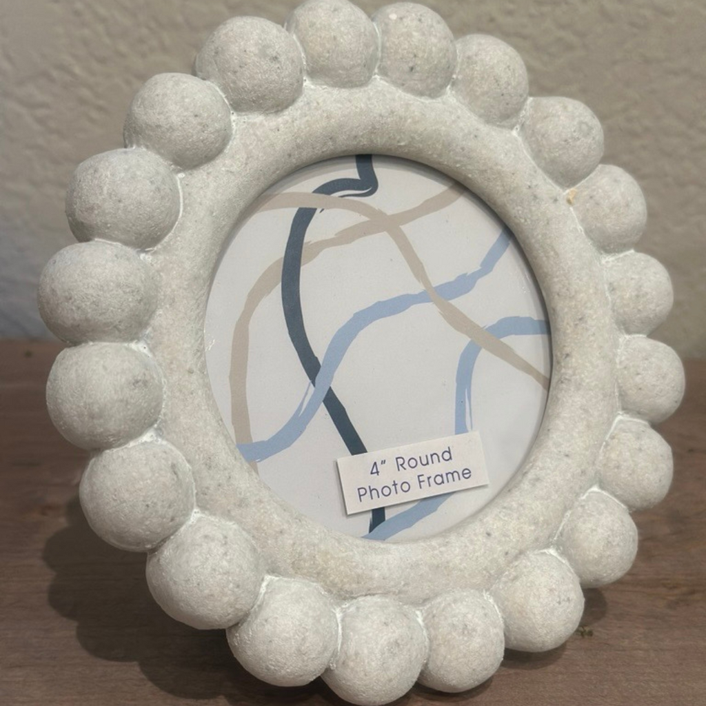 Round Concrete Bubble 4" Picture Frame Regular