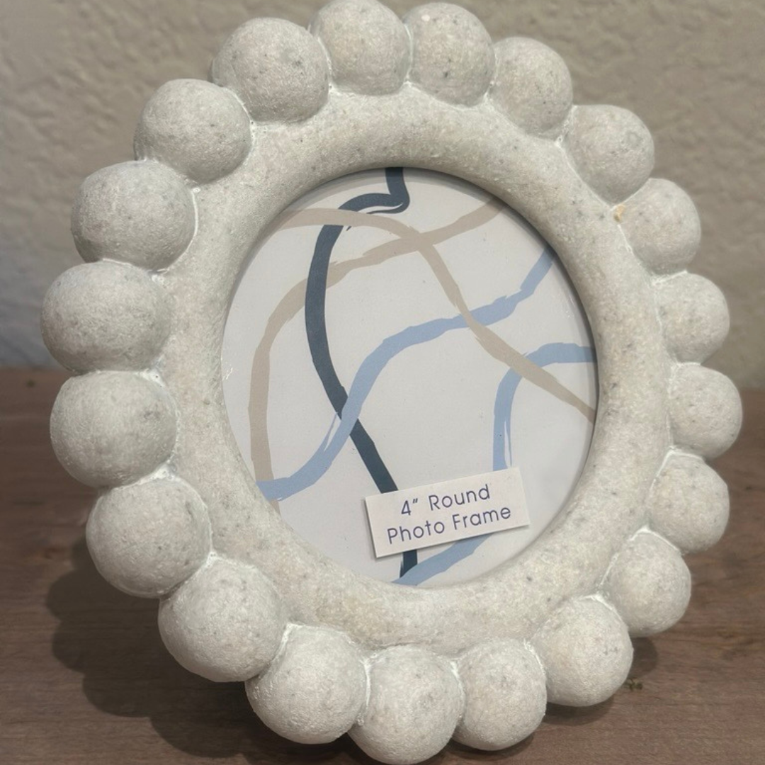 Round Concrete Bubble 4" Picture Frame Regular