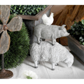 Stacked Farm Animals Whitewashed