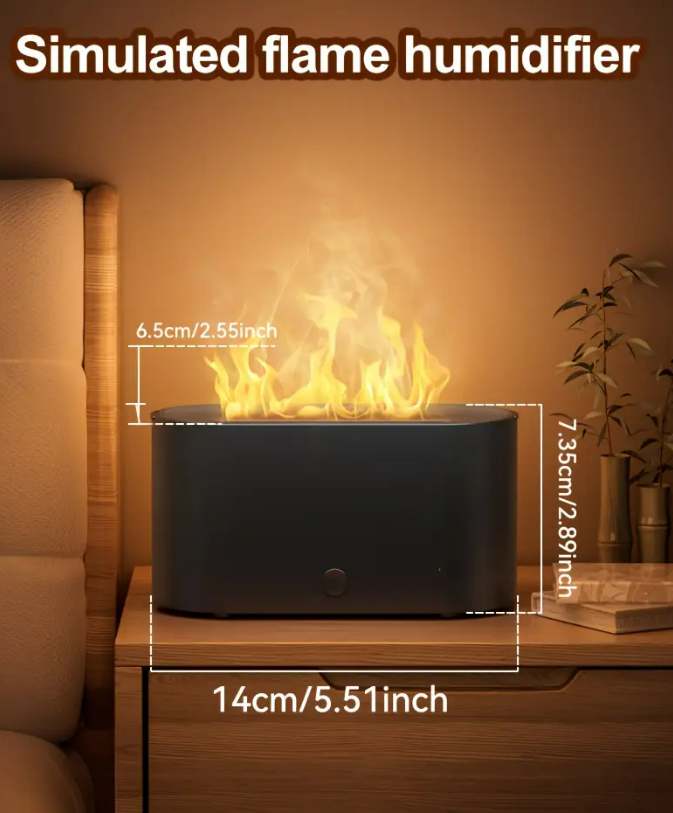 Small Flameless Diffuser - Natural Wood Regular