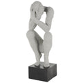 Polystone Crouching Sculpture w/hands on face