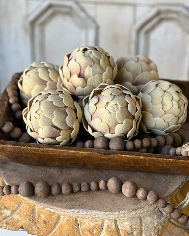 7" Artichoke Pick | Ecru