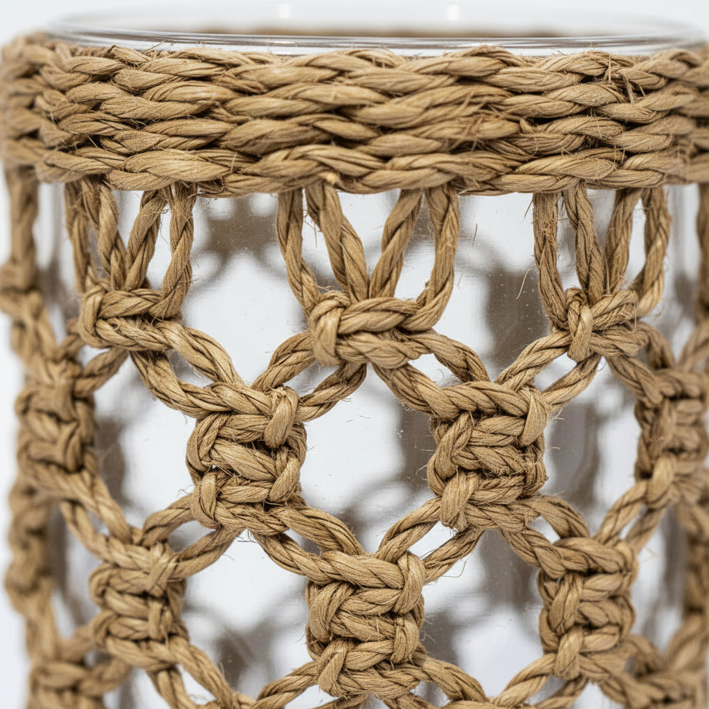 Wicker Vase Candle Holder