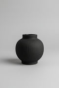 Short Black Knit Vase