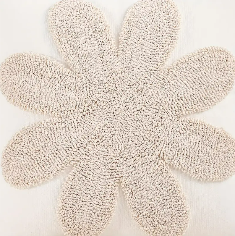 Flower Throw Pillow - 18"x18"